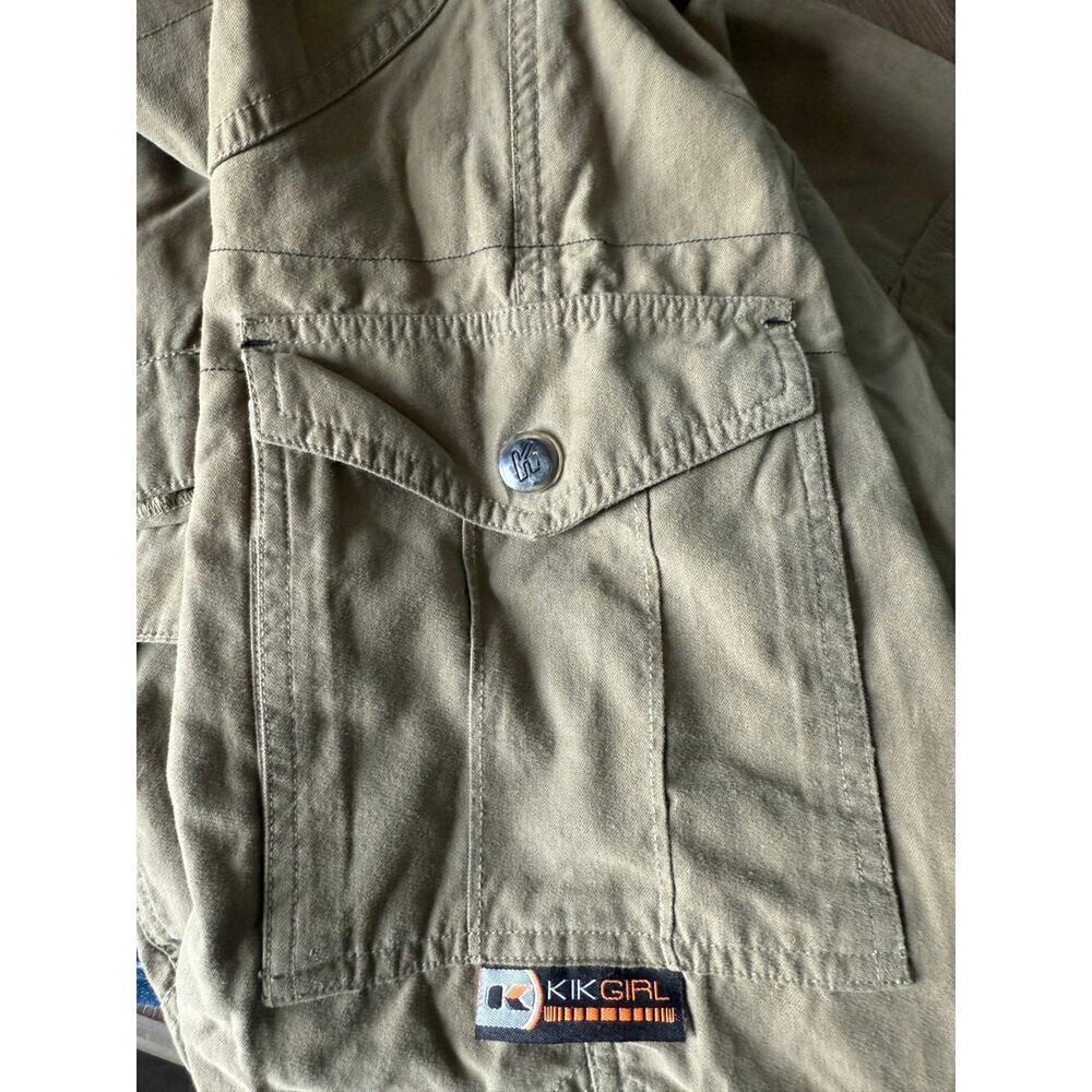 Rare KIKGIRL Vintage Straight-Leg Cargo Pants Brown Size 3 - Picture 6 of 10